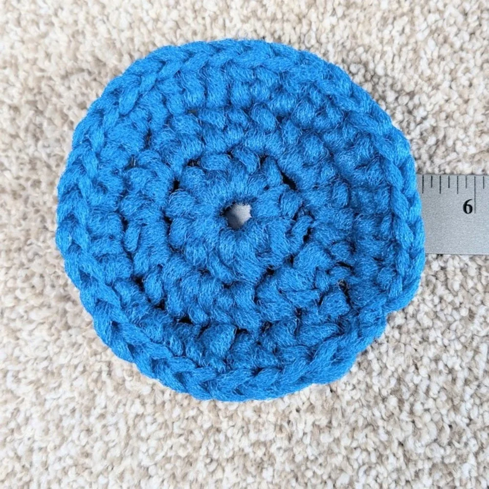 Blue‎ Nylon Pot Scrubber Scourer cleaning kitchen bathroom garage